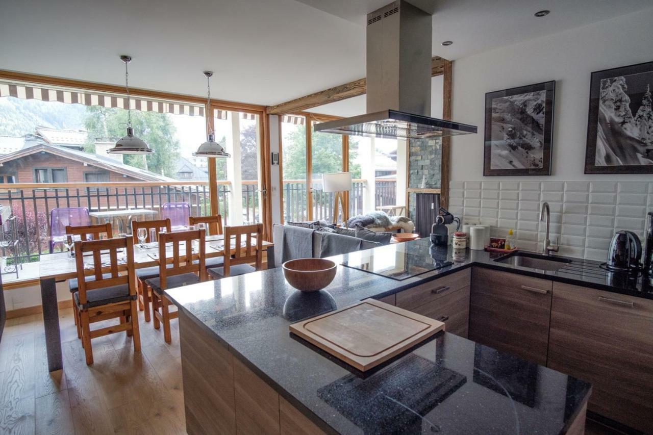 Apartament Z Widokiem Na Mt Blanc Lägenhet Chamonix Exteriör bild